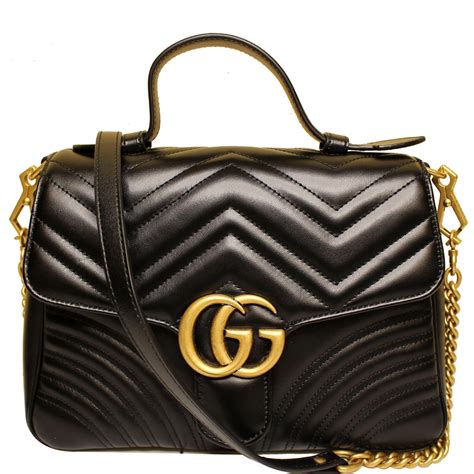 gg purse black|gucci purse marmont small.